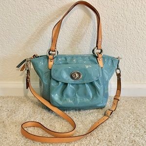 Coach patten leather purse